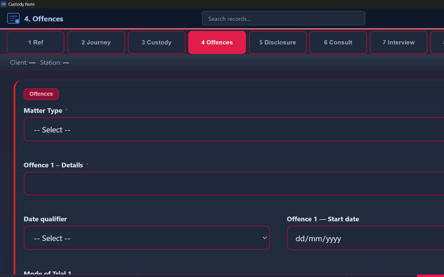 Offences & Disclosure